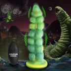 XR Brands Creature Cocks Squirmer USB Rechargeable Thrusting Fantasy Dildo 22.3cm Green XR Brands