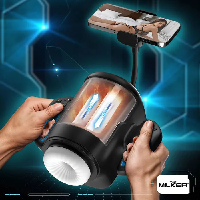 XR Brands LoveBotz The Milker Cyber USB Rechargeable Male Masturbator XR Brands