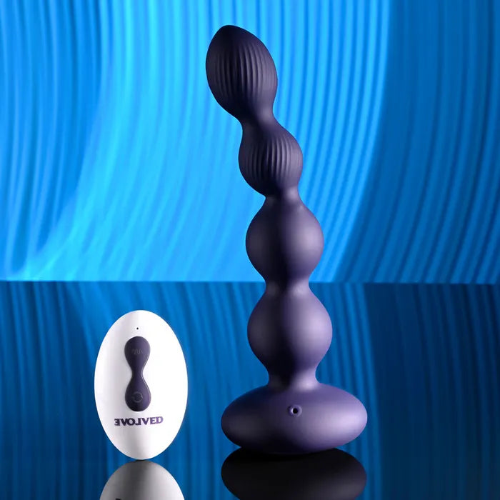 Evolved PLEASURE ORBIT USB Rechargeable Twirling & Vibrating Anal Beads With Remote Evolved