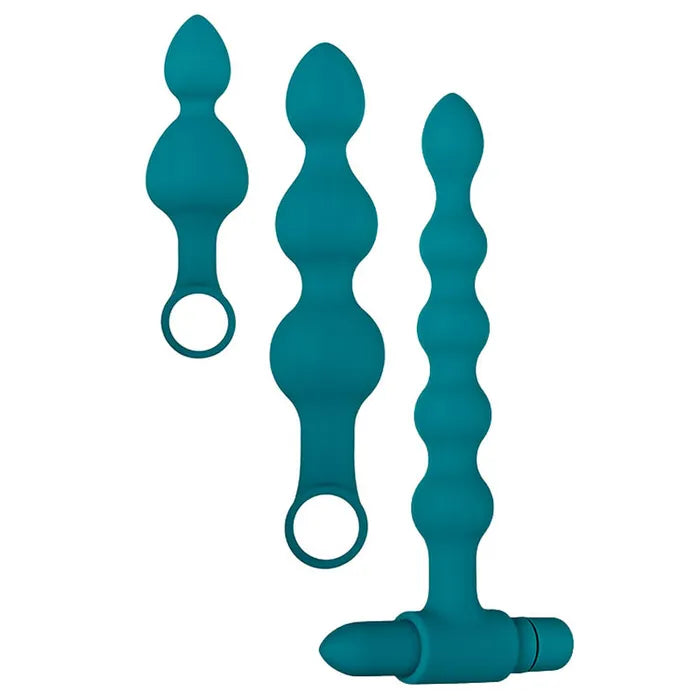 Adam & Eve Vibrating Bumpy Bead Set Vibrating Anal Bead Set Adam & Eve