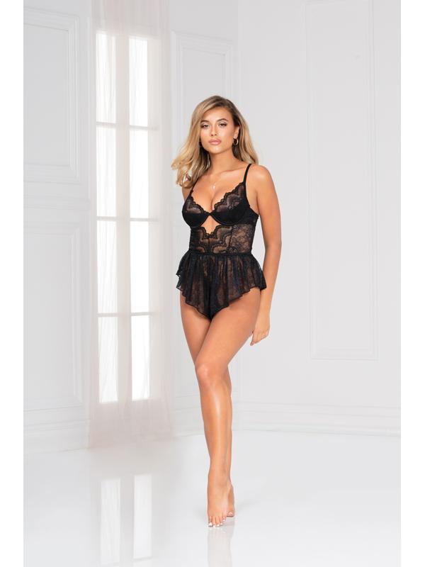 Seven Til Midnight Radiance Romper Black Medium