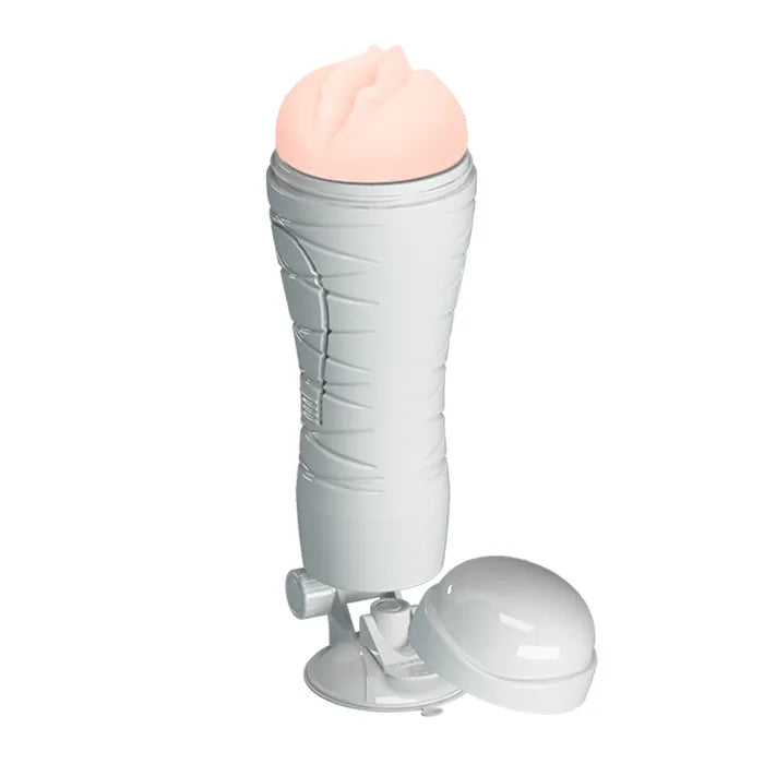 CRAZY BULL Flora Squeezable Vagina Stroker With Suction Base Flesh Crazy Bull