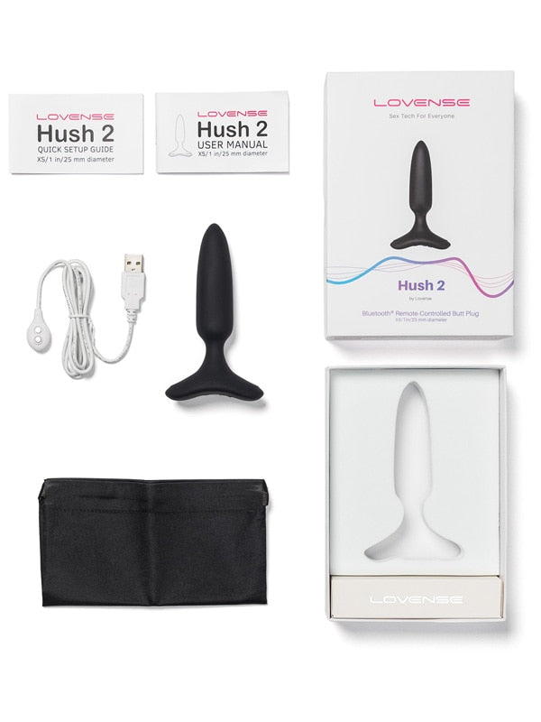 Lovense Hush 2 (1) Remote Controlled Vibrating Butt Plug