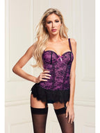 Baci Bustier & G string Set Purple