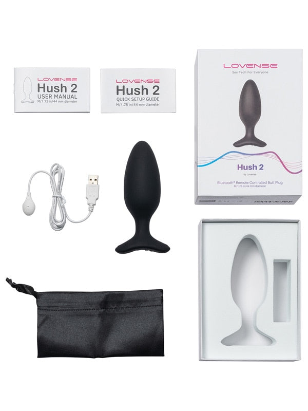 Lovense Hush 2 (1) Remote Controlled Vibrating Butt Plug