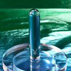Playboy Pleasure EMERALD USB Rechargeable Glass Tipped Bullet Vibrator Blue Playboy Pleasure