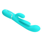 Party Up ANDY Multi Function USB Rechargeable Rabbit Vibrator With Flicking & Thumping Tip 22.2cm Party Up