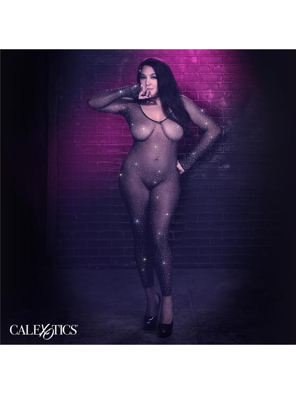 CalExotics Radiance Plus Size Crotchless Full Body Suit