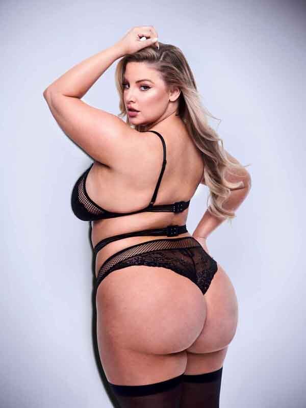 Baci 3 Piece Lace & Mesh Bra Garter & Panty Set Queen