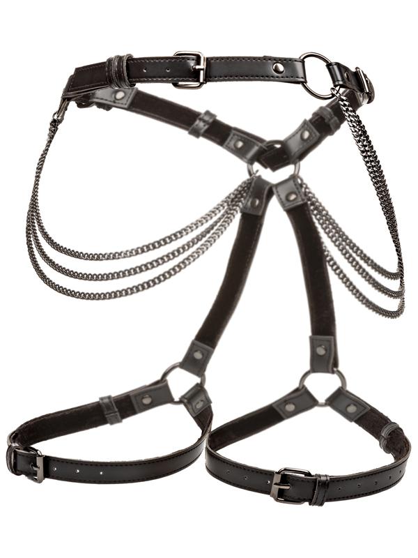 CalExotics Euphoria Collection Plus Size Multi Chain Thigh Harness