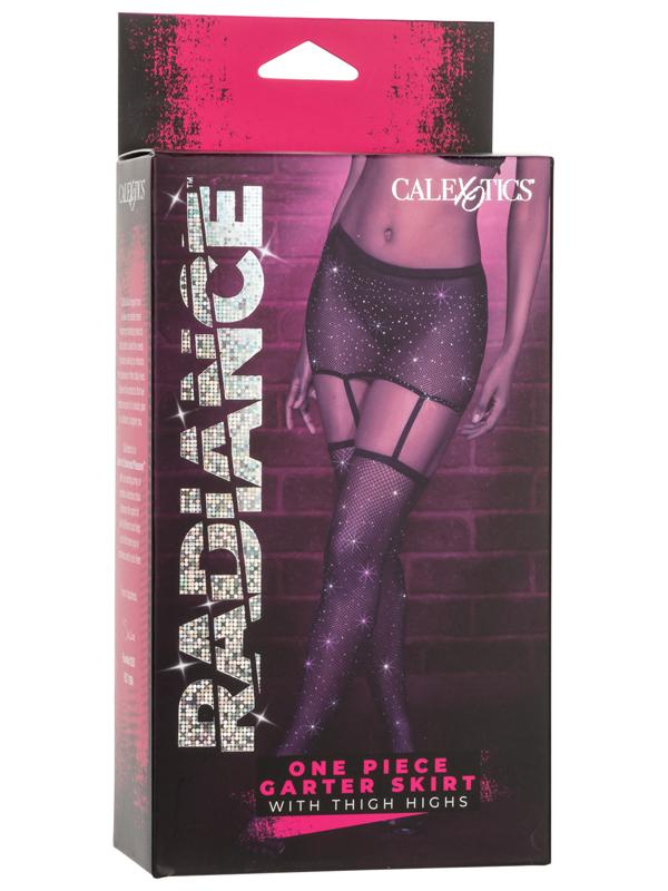 CalExotics Radiance One Piece Garter Skirt With Thigh Highs