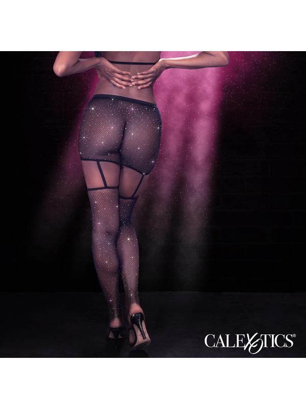CalExotics Radiance One Piece Garter Skirt With Thigh Highs