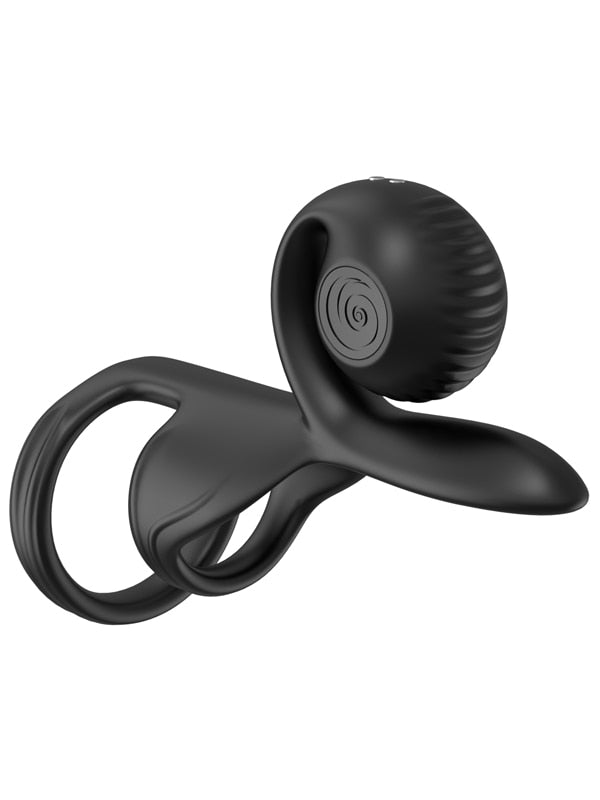 Snail Vibe Jovi Vibrating Couples Ring Black