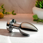 Gender X ROCKIN METAL PLUG USB Rechargeable Vibrating Butt Plug XL Gender X