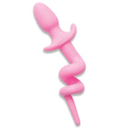 WhipSmart Furry Tales Silicone Butt Plug With Pig Tail WhipSmart