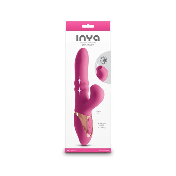 NS Novelties INYA Enamour USB Rechargeable Vibrator With Air Pulse 31.5cm NS Novelties