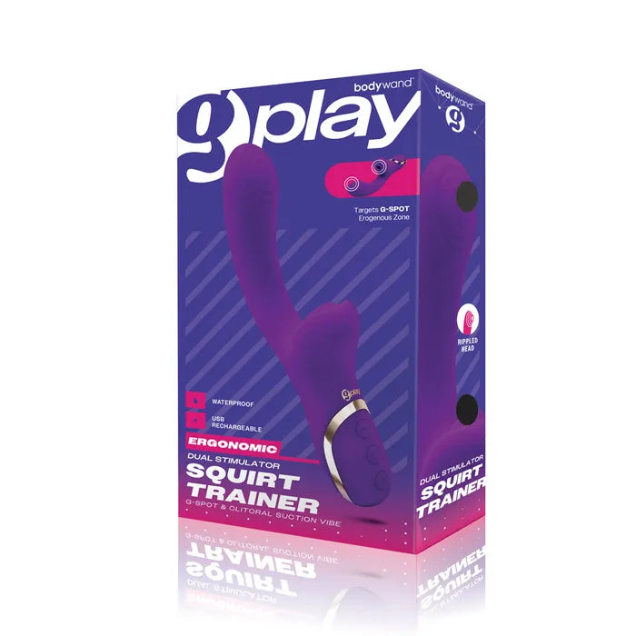 Bodywand G Play Dual Stimulator Squirt Trainer USB Rechargeable Rabbit Vibrator With Air Pulsation 22cm Bodywand