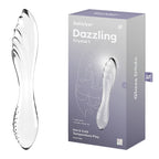 Satisfyer Dazzling Crystal 1 Glass Double Ended Dildo Clear Satisfyer