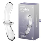 Satisfyer Double Crystal Glass Double Ended Dildo Clear Satisfyer