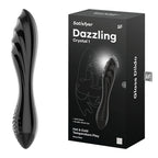 Satisfyer Dazzling Crystal 1 Glass Double Ended Dildo Black Satisfyer