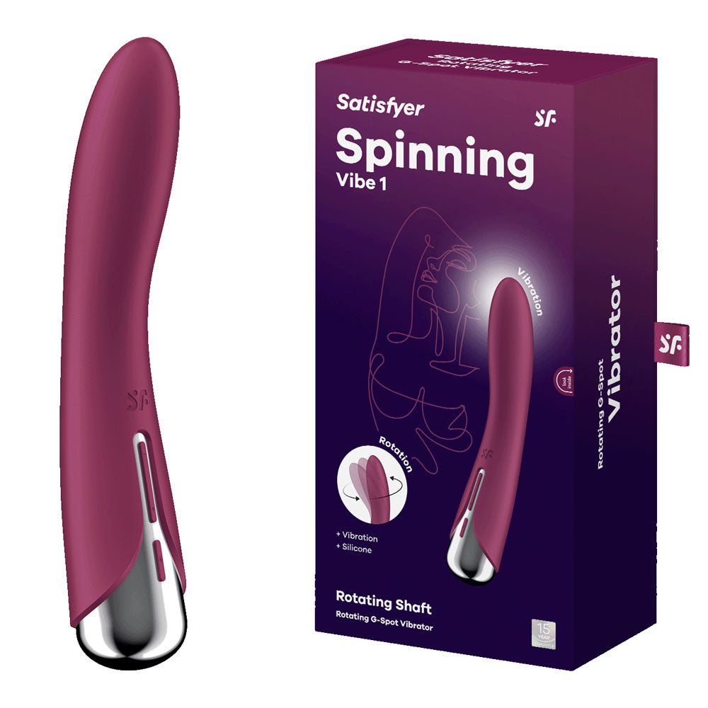 Satisfyer Spinning Vibe 1 USB Rechargeable Rotating Vibrator 17.8cm Satisfyer