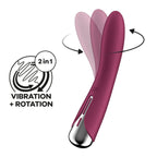 Satisfyer Spinning Vibe 1 USB Rechargeable Rotating Vibrator 17.8cm Satisfyer