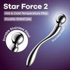 Satisfyer Star Force 2 Chrome Steel Dildo 22cm Satisfyer