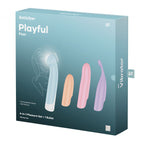 Satisfyer Playful Four USB Rechargeable Vibrator With 4 Interchangeable Pleasure Set Satisfyer