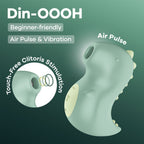 Satisfyer Din-OOOH Green USB Rechargeable Air Pulse Stimulator Satisfyer