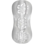 Adam & Eve Triple Chamber Ball Drainer Masturbator Sleeve Clear Adam & Eve