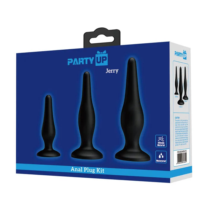 Party Up JERRY Butt Plugs Set Of 3 Sizes Party Up