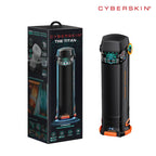 CyberSkin The Titan USB Rechargeable Thrusting & Vibrating Auto Masturbator With Heater Black CyberSkin