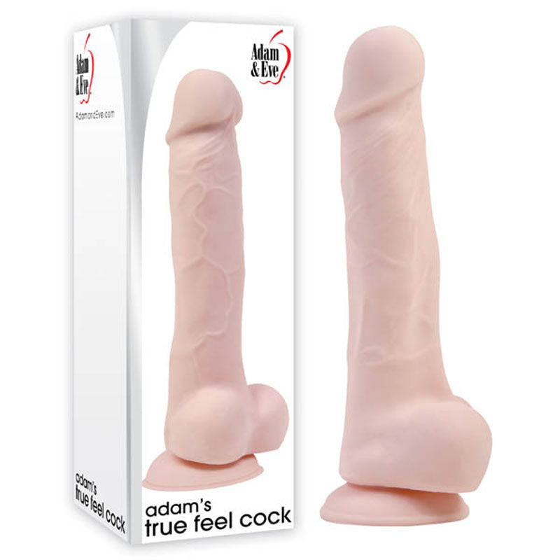 Adam & Eve Adam's True Feel Cock Dong 7 Inch Flesh Adam & Eve