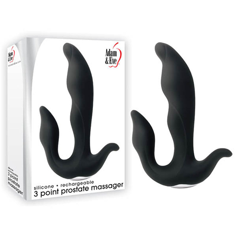 Adam & Eve 3 Point USB Rechargable Vibrating Prostate Massager Adam & Eve