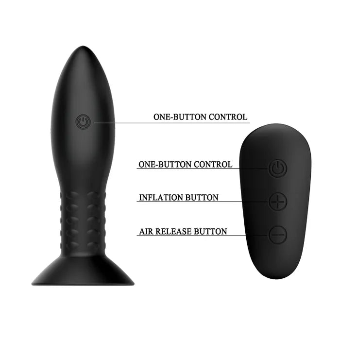 MR PLAY Rotation Beads USB Rechargeable Beaded Butt Plug With Wireless Remote Mr Play