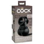Pipedream King Cock Elite Swinging Silicone Balls Cock Ring Black Pipedream