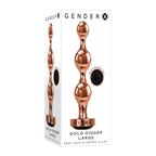Gender X GOLD DIGGER Butt Plug With Black Gem Base Large Gender X