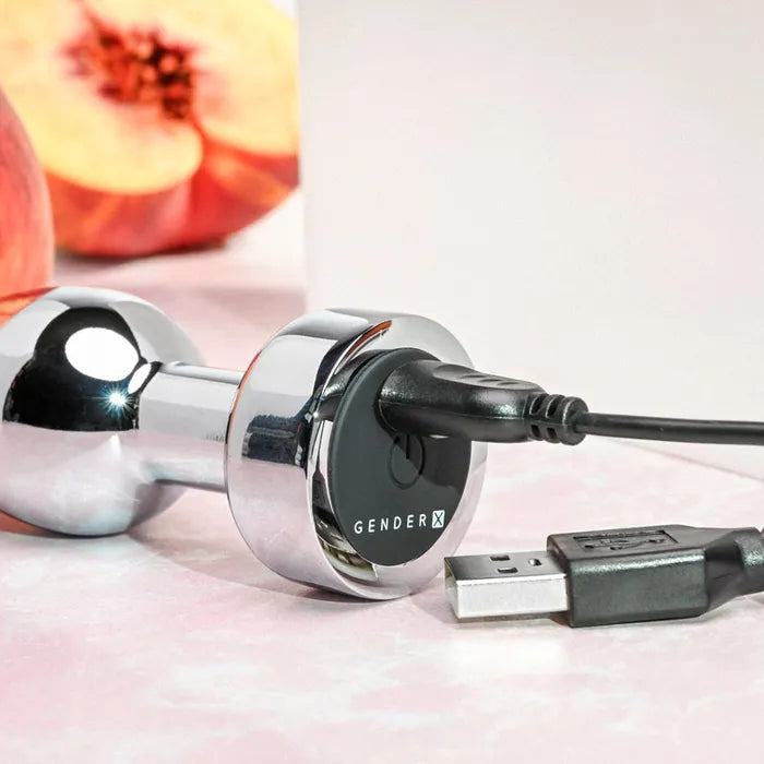 Gender X ROCKIN METAL PLUG Metallic USB Rechargeable Butt Plug Gender X