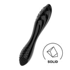 Satisfyer Dazzling Crystal 1 Glass Double Ended Dildo Black Satisfyer