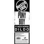 XR Brands Master Cock Pony Boy Horse Dong 17 Inch Black XR Brands