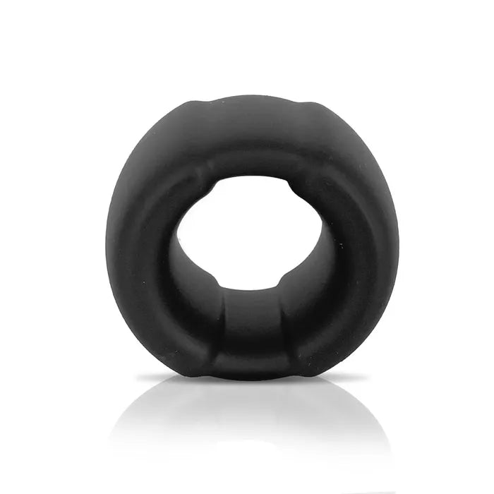 C1 Releasing VERS Liquid Silicone Weight Ball Stretcher Ring With Steel Core Black C1 Releasing