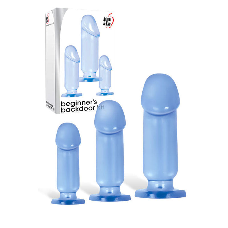 Adam & Eve Beginners Backdoor Kit Butt Plugs Set Of 3 Sizes Adam & Eve