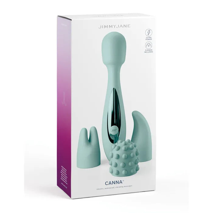 JimmyJane Canna Massage Wand with 3 Interchangeable Heads 21.8cm JimmyJane