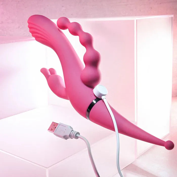 Gender X FOUR BY FOUR USB Rechargeable Multi Vibrator 27.5cm Gender X