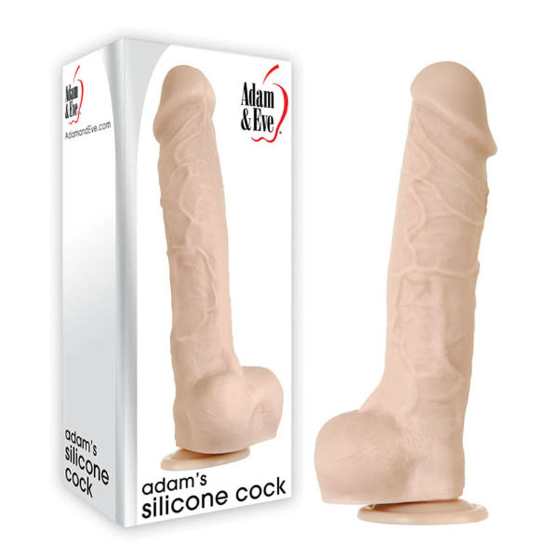 Adam & Eve Adam's True Feel Cock Dong XL 10.5 Inch Flesh Adam & Eve