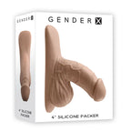 Gender X Silicone Medium Packer 4 Inch Tan Gender X
