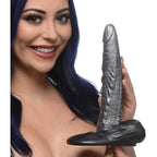 XR Brands Creature Cocks The Gargoyle Rock Hard Silicone Fantacy Dildo 23.6cm Silver XR Brands