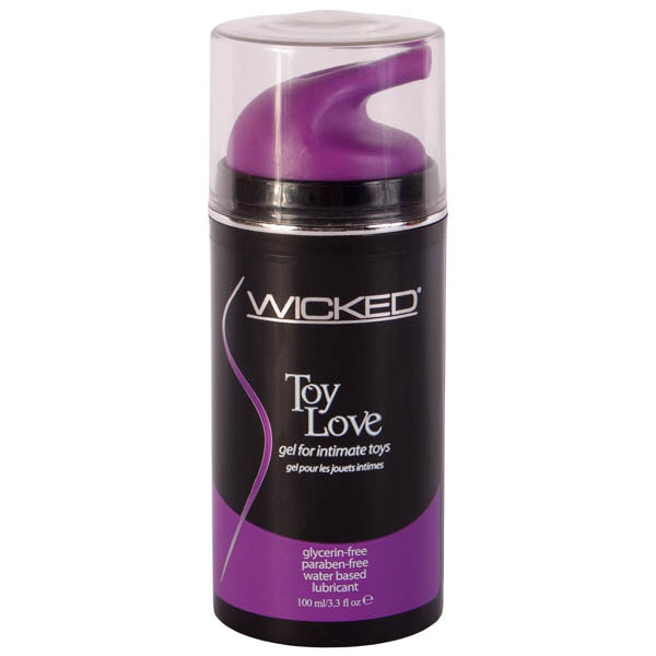 Wicked Toy Love Glycerin Free Water Based Lubricant 3.3 Oz Bottle Wicked