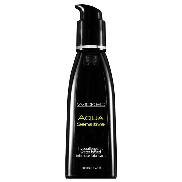 Wicked Aqua Sensitive Water Based Lubricant 4 Oz Bottle Wicked