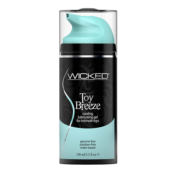 Wicked Toy Breeze Cooling Glycerin Free Water Based Lubricant 3.3 Oz Bottle Wicked